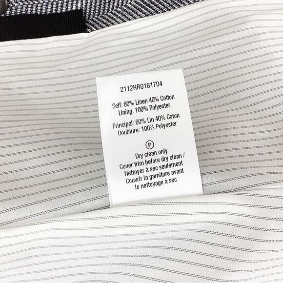 VERONICA BEARD Size 0 NWT Oria Dickey Jacket Blue White Herringbone Blazer - Picture 14 of 15